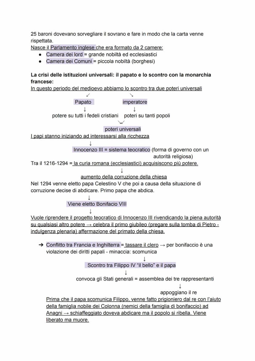 La crisi delle istituzioni universali e l'ascesa delle monarchie
L'Italia dopo la morte di Federico II:
Dopo Federico II salì al potere il s