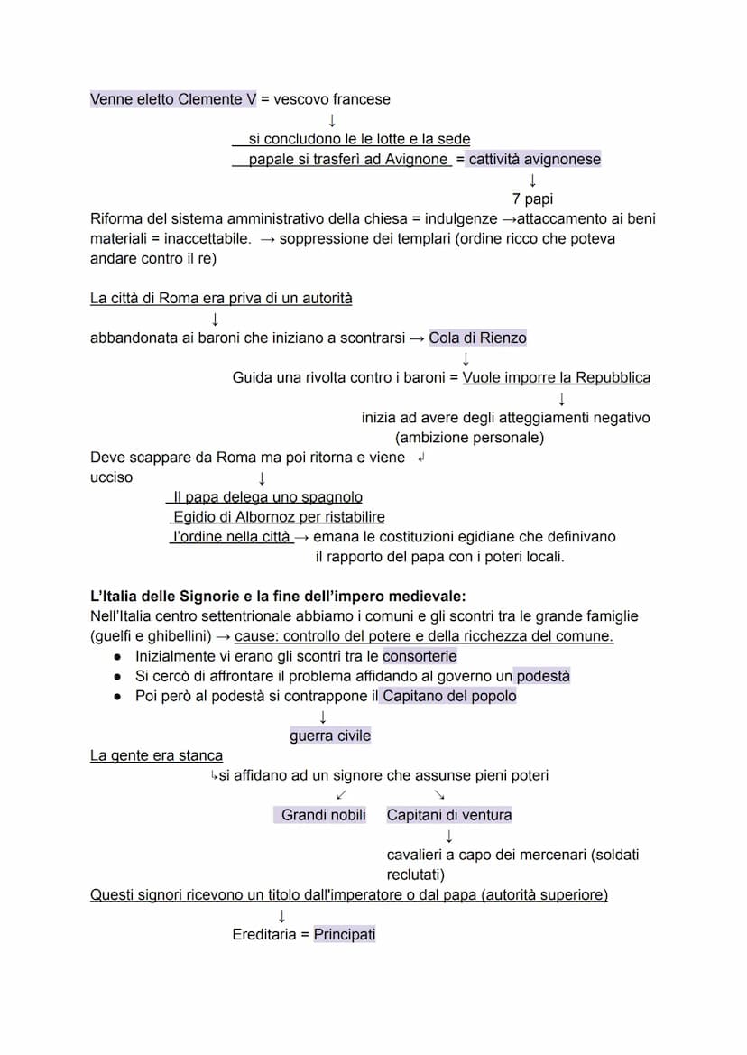 La crisi delle istituzioni universali e l'ascesa delle monarchie
L'Italia dopo la morte di Federico II:
Dopo Federico II salì al potere il s