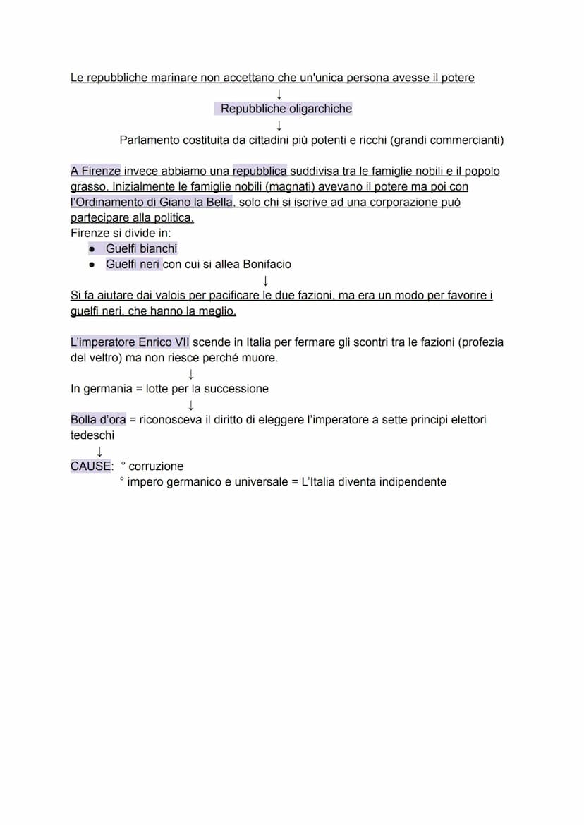 La crisi delle istituzioni universali e l'ascesa delle monarchie
L'Italia dopo la morte di Federico II:
Dopo Federico II salì al potere il s