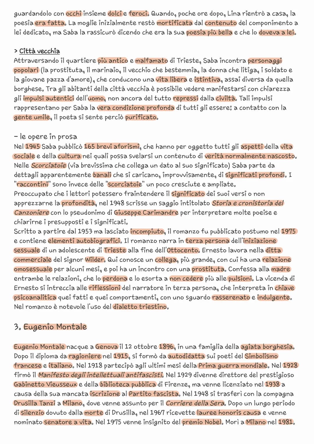 
<h2 id="giuseppeungaretti">Giuseppe Ungaretti</h2>
<p>Giuseppe Ungaretti nacque ad Alessandria d'Egitto l'8 febbraio 1888 da genitori tosca