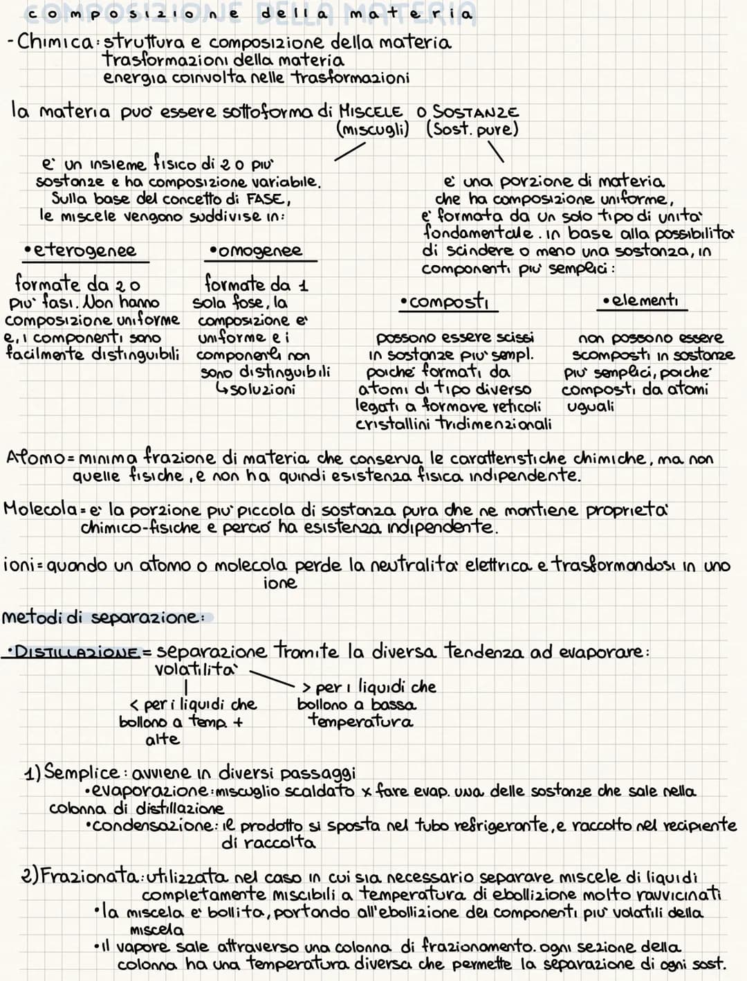 со мро 3 1 2 1 0 Ле
tione della materia
-Chimica struttura e composizione della materia
trasformazioni della materia
energia coinvolta nelle