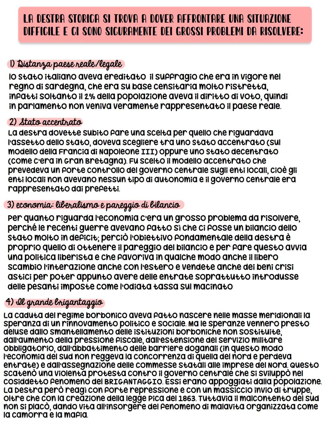 # la Destra e la sinistra storica

CONTESTO STORICO

parliamo dell'Italia nell'età della destra e della sinistra storica:
l'Italia all'indom