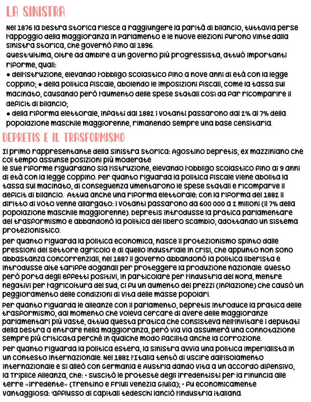 # la Destra e la sinistra storica

CONTESTO STORICO

parliamo dell'Italia nell'età della destra e della sinistra storica:
l'Italia all'indom