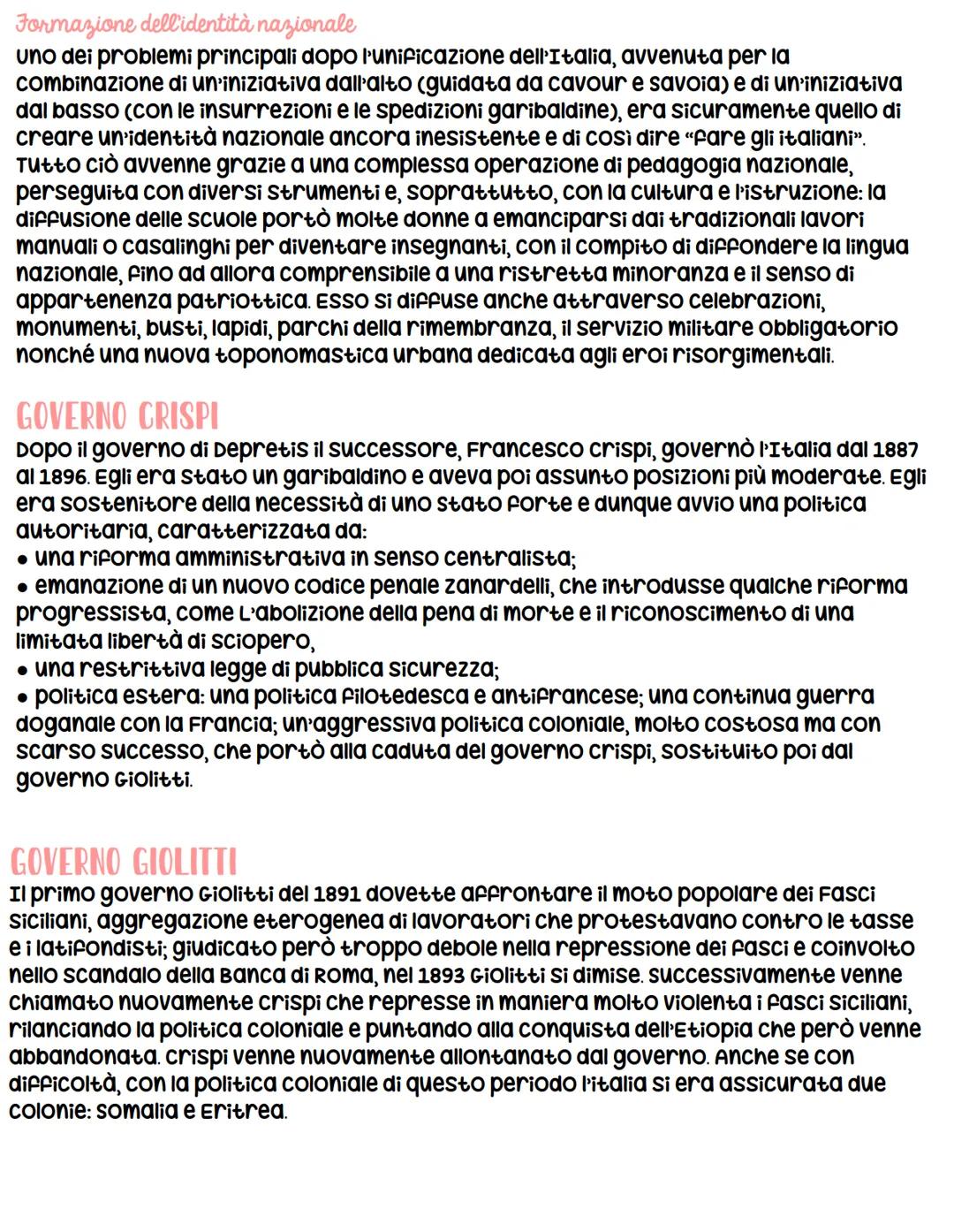 # la Destra e la sinistra storica

CONTESTO STORICO

parliamo dell'Italia nell'età della destra e della sinistra storica:
l'Italia all'indom