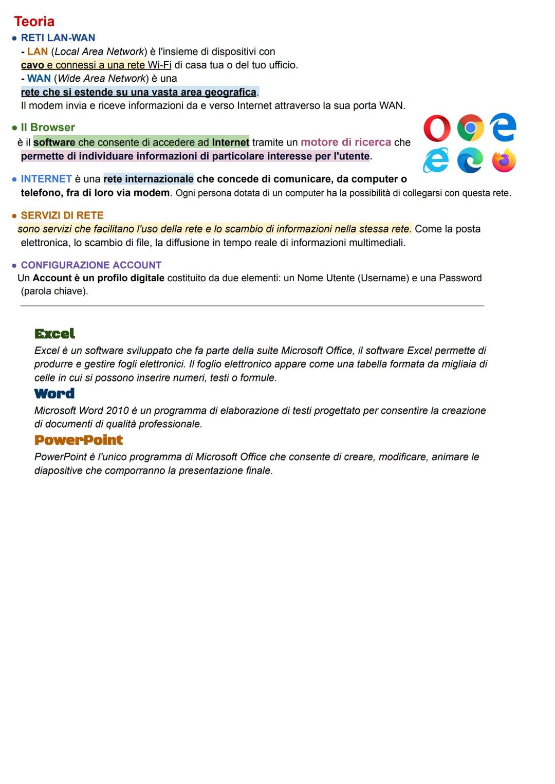 1° primo anno informatica
Concetti di Base
Memoria centrale →→
. La memoria interna è la memoria
principale del computer.
È composta dalla C