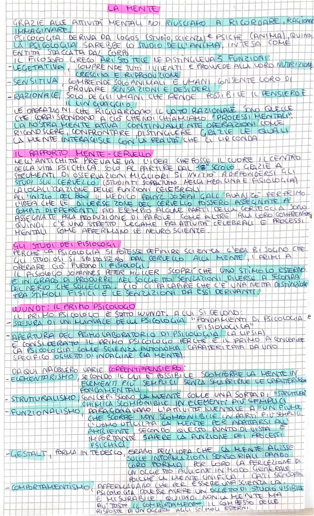 
<p>Grazie alle attività mentali riusciamo a ricordare, ragionare e immaginare. La psicologia ha origine dal termine "logos" (studio, scienz