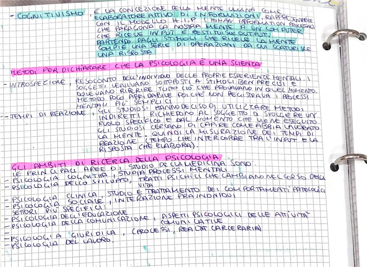 
<p>Grazie alle attività mentali riusciamo a ricordare, ragionare e immaginare. La psicologia ha origine dal termine "logos" (studio, scienz