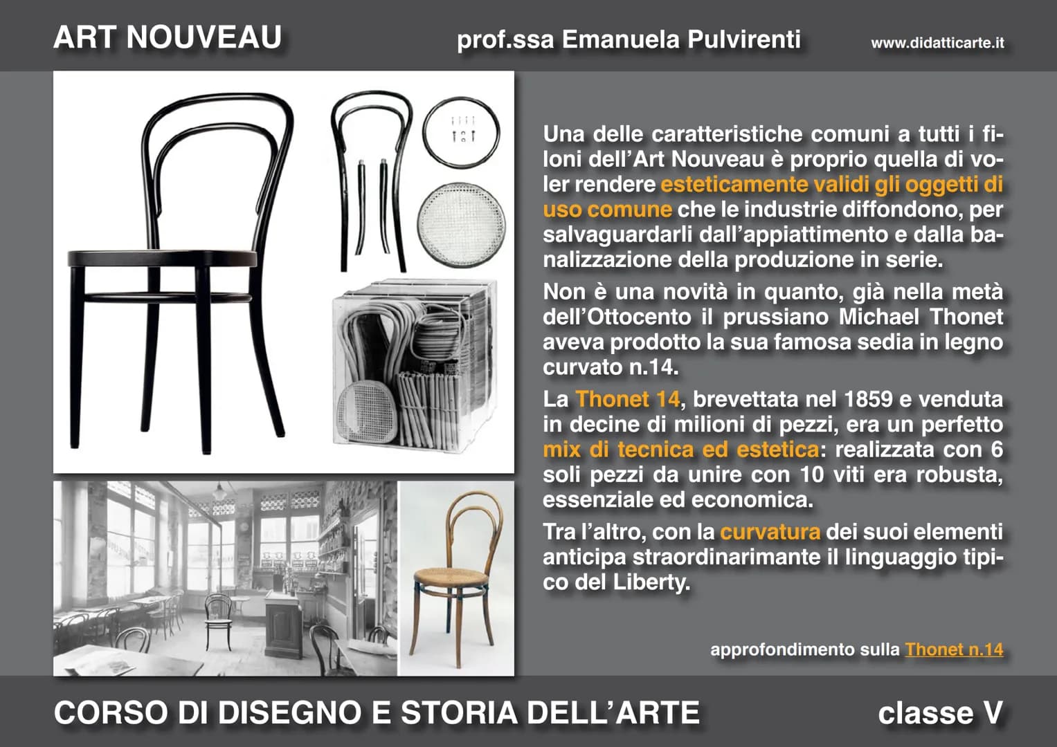 ART NOUVEAU
prof.ssa Emanuela Pulvirenti
16. ART NOUVEAU
CORSO DI DISEGNO E STORIA DELL'ARTE
www.didatticarte.it
classe V ART NOUVEAU
prof.s