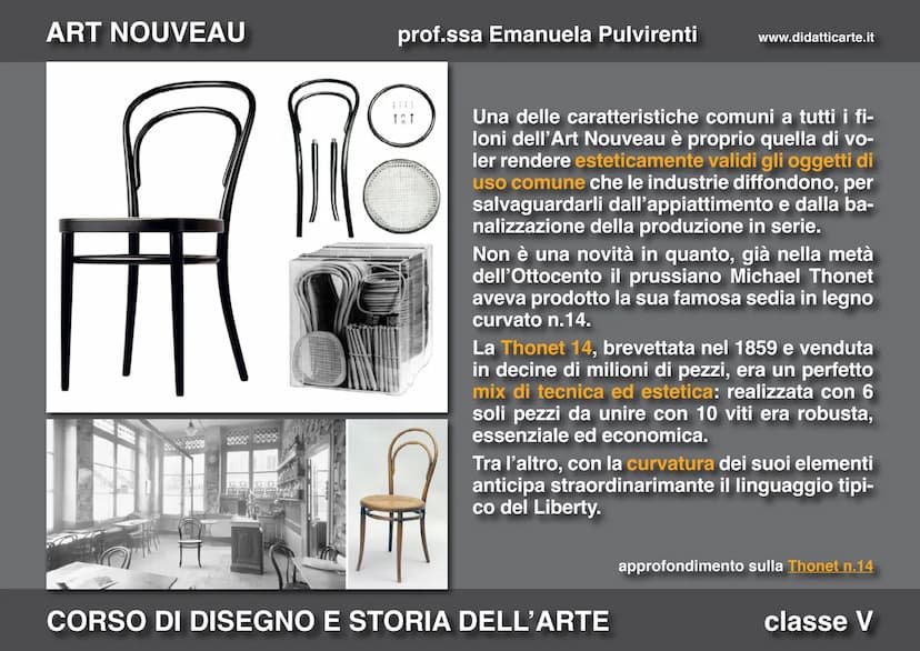 ART NOUVEAU
prof.ssa Emanuela Pulvirenti
16. ART NOUVEAU
CORSO DI DISEGNO E STORIA DELL'ARTE
www.didatticarte.it
classe V ART NOUVEAU
prof.s