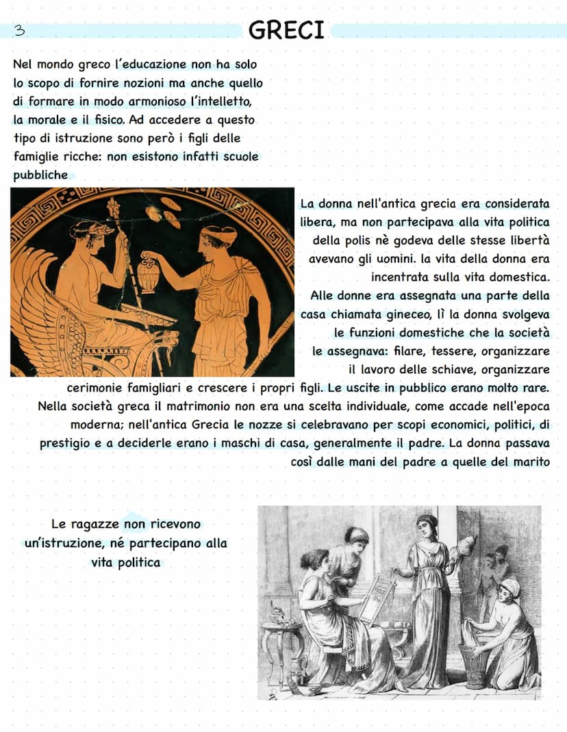 1
GRECI
I greci vivevano in una regione aspra dalle
risorse scarse, infatti possiede un territorio in
prevalenza montuoso, con poche pianure