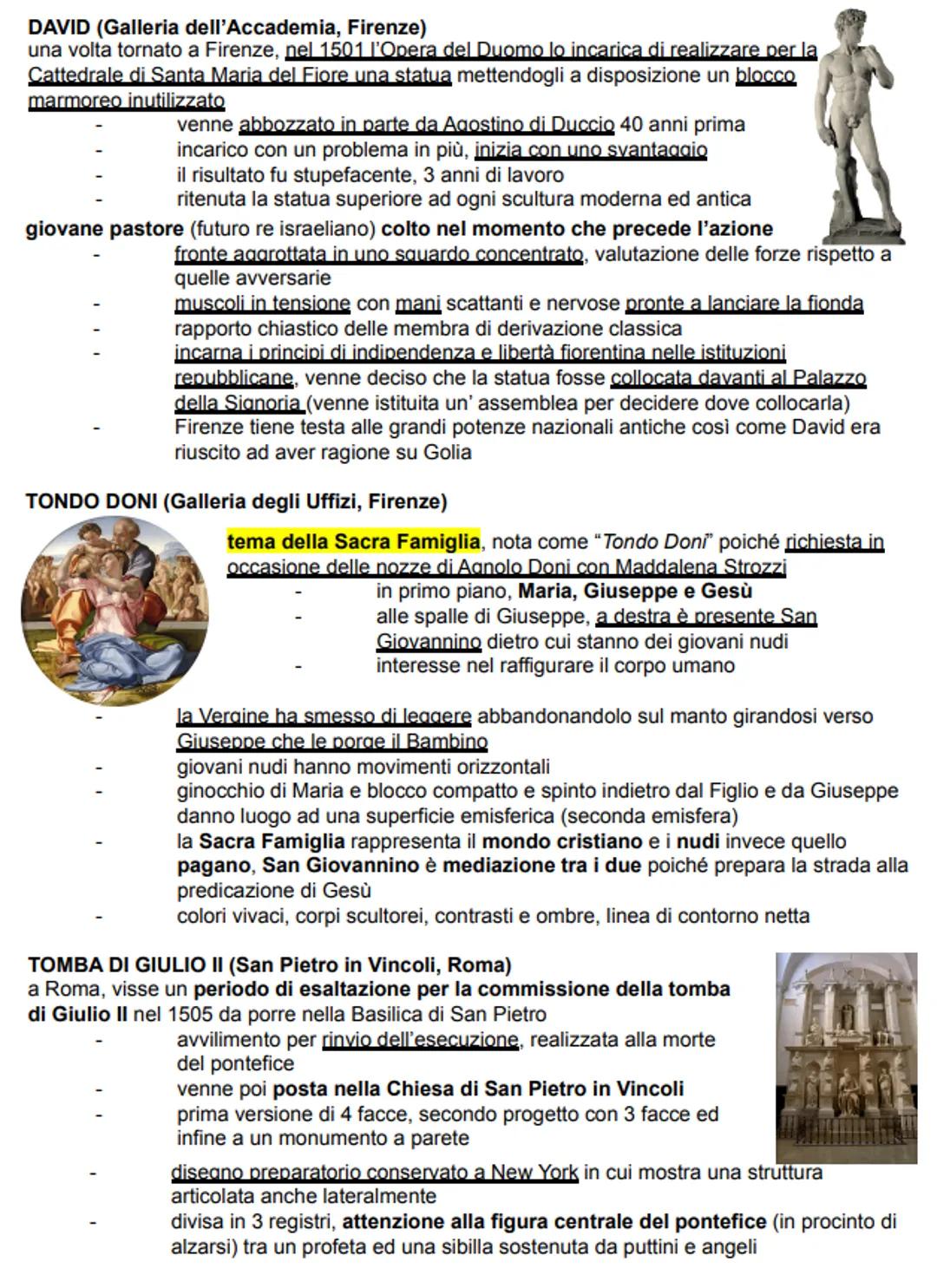 MICHELANGELO BUONARROTI
considerato da Vasari come il più significativo autore moderno
dopo di lui, l'arte non può che avere un declino
nasc