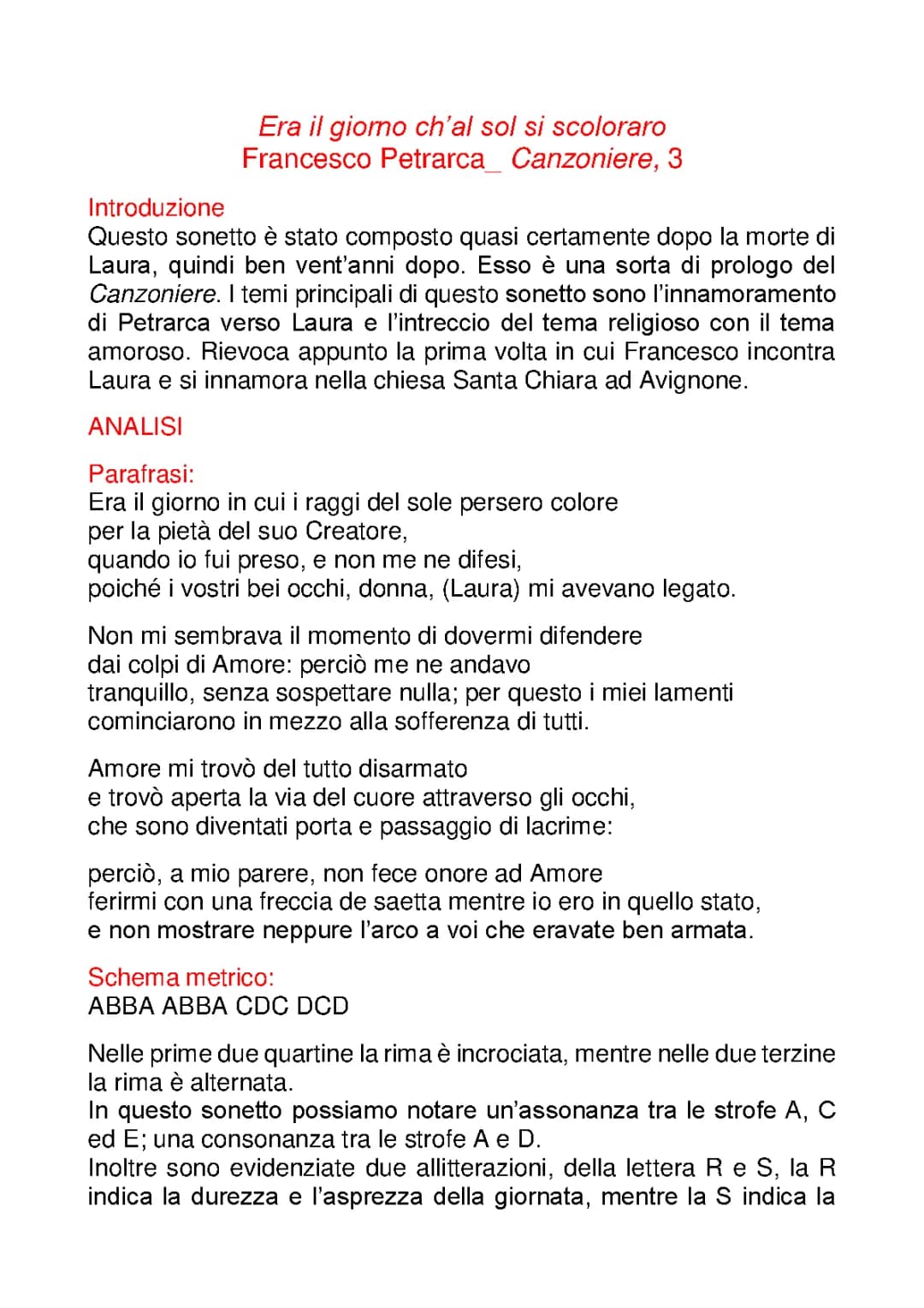 Petrarca _ il Canzoniere
