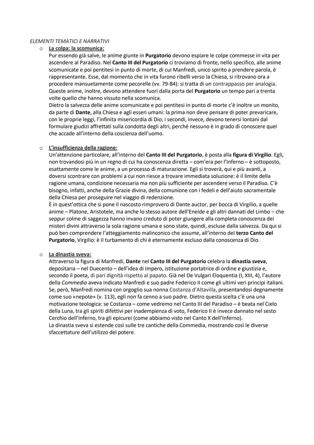 CANTO III PURGATORIO
INTRODUZIONE AL CANTO III DEL PURGATORIO
Il Canto III del Purgatorio, ambientato nell'Antipurgatorio, mette in scena il