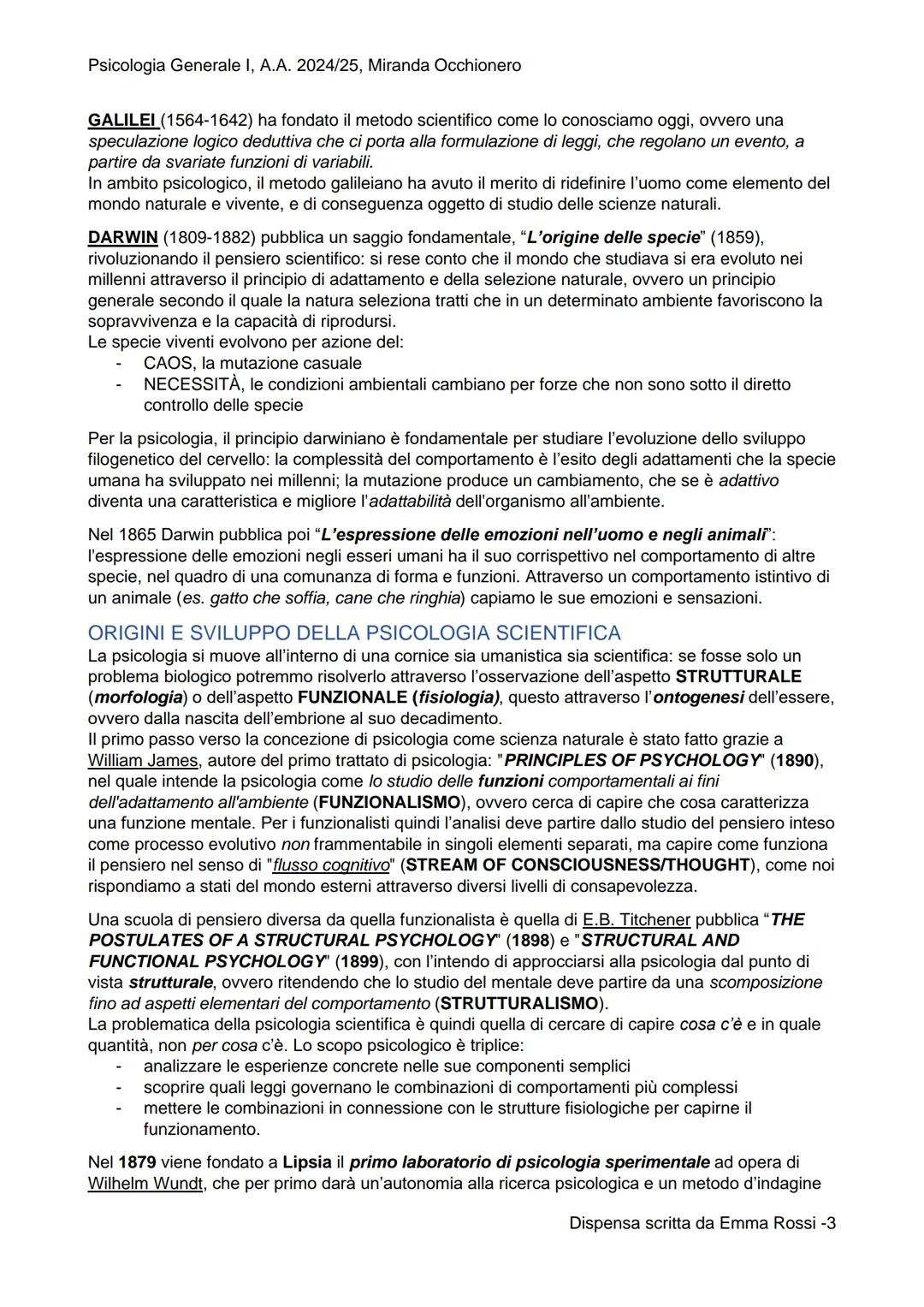 PSICOLOGIA
GENERALE I

SCIENZE E TECNICHE PSICOLOGICHE
Primo anno (a.a. 2024-2025), semestre 1
Prof. MIRANDA OCCHIONERO Psicologia Generale 