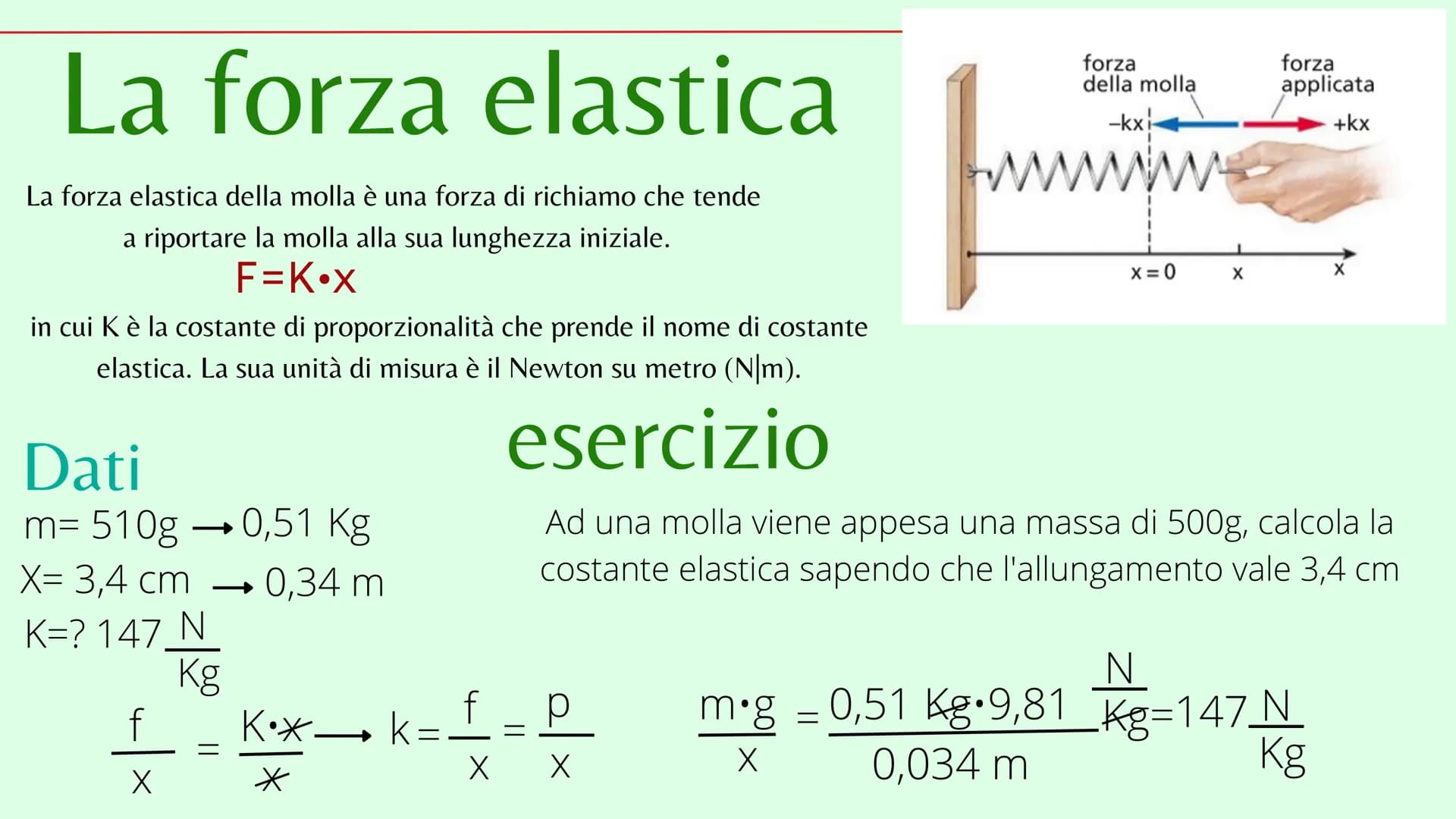 Le forze
Le forze sono delle grandezze vettoriali che tendono a modificare il moto dei corpi. Le
forze possono essere:
• La forza di Contatt
