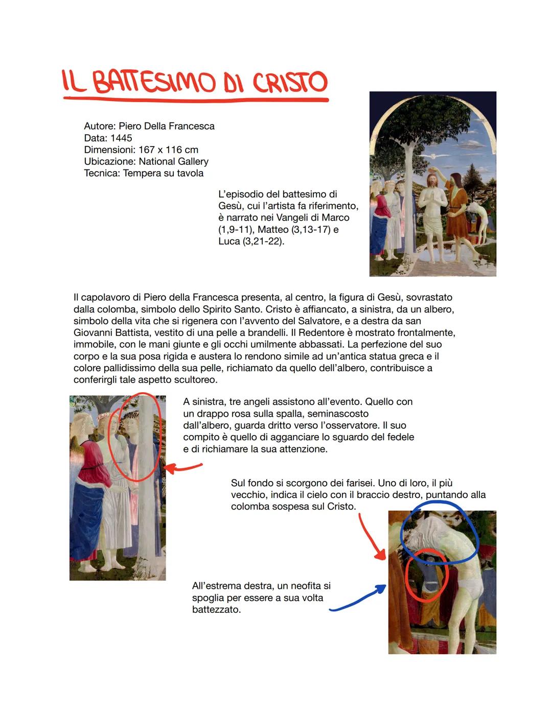 # IL BATTESIMO DI CRISTO

Autore: Piero Della Francesca
Data: 1445
Dimensioni: 167 x 116 cm
Ubicazione: National Gallery
Tecnica: Tempera su