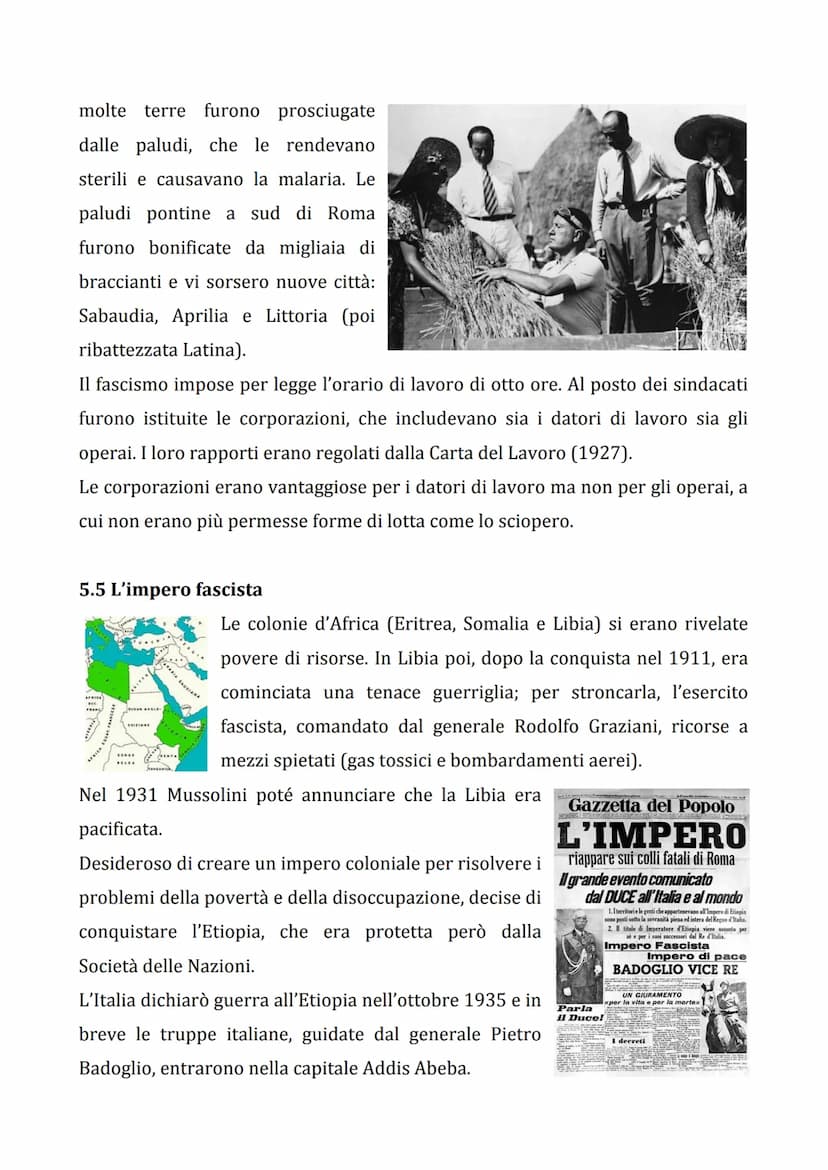 LEZIONE 5: IL FASCISMO
5.1 Un Dopoguerra agitato
L'Italia era
uscita
vittoriosa dalla Grande
guerra, ma il conflitto
aggravato
problemi poli