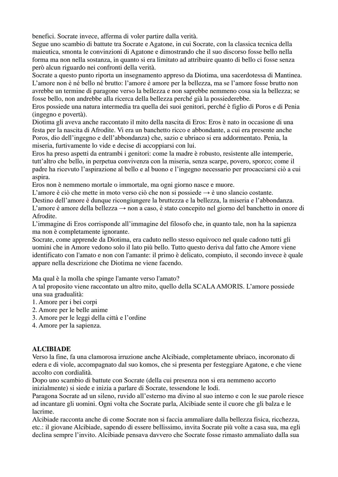 SIMPOSIO
Tema centrale del dialogo: amore.
Struttura del dialogo: circolare. Tutti i protagonisti intervengono affrontando il tema dell'eros