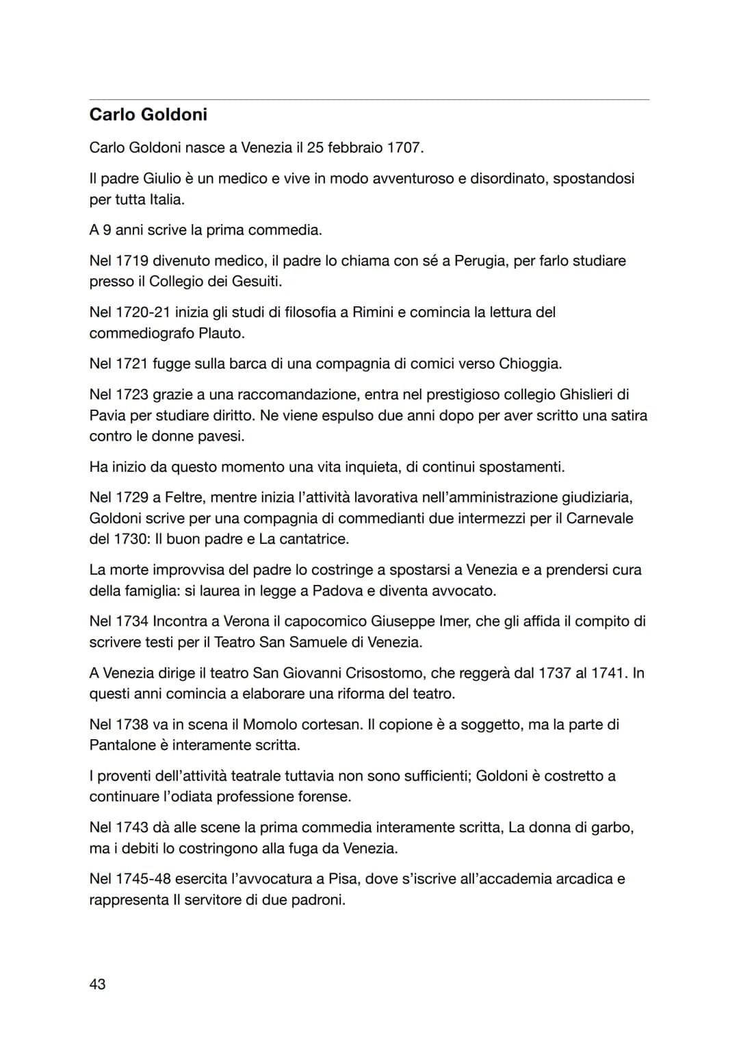 Il teatro
Il periodo che va dalla fine del Cinquecento al Settecento segna in Europa il trionfo
del teatro.
Esso nasce e si afferma nella pr