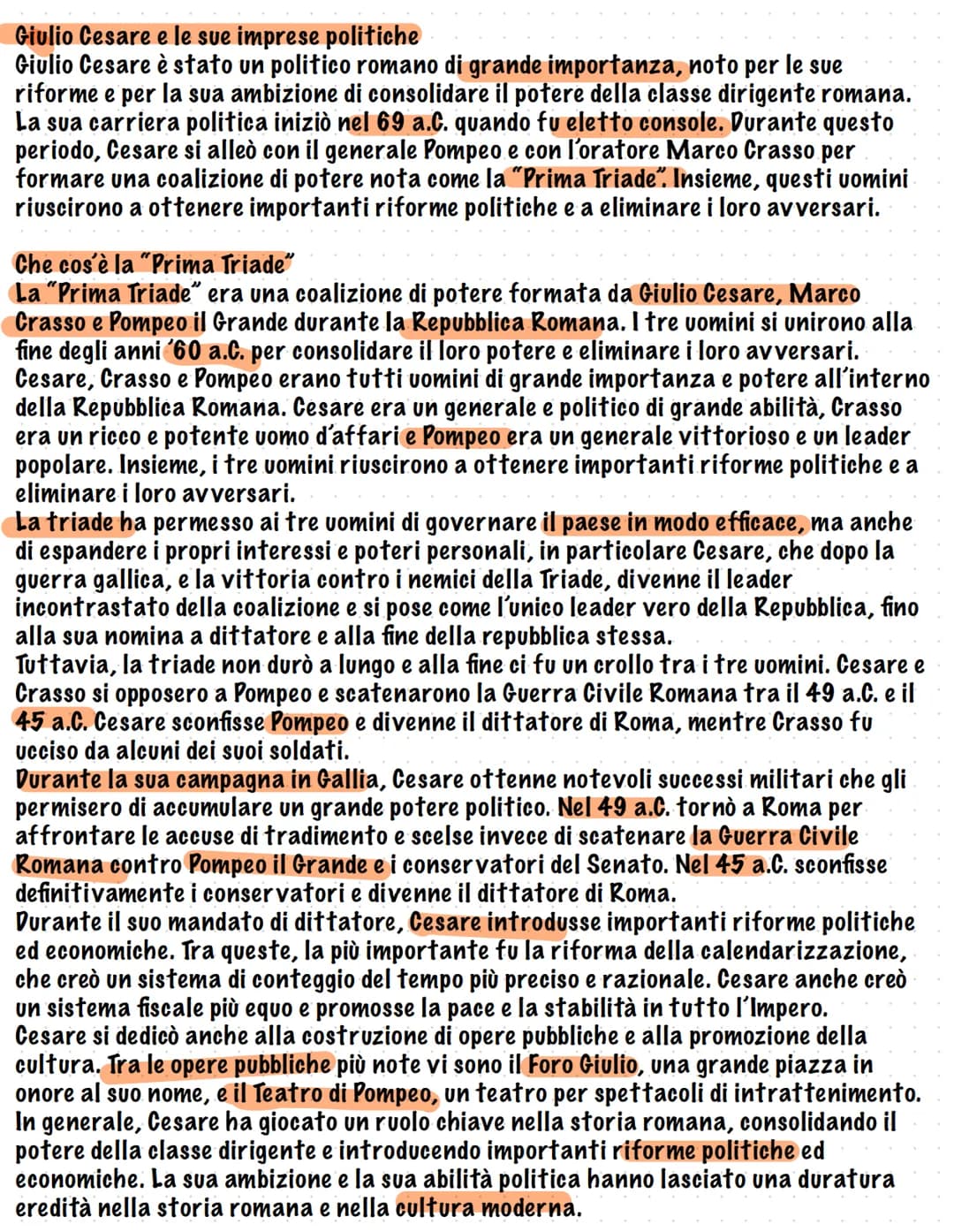 GIULIO CESARE
Giulio Cesare, nato nel 100 a.C. e assassinato nel 44 a.C., è stato un
generale, politico e scrittore romano. È stato uno dei 