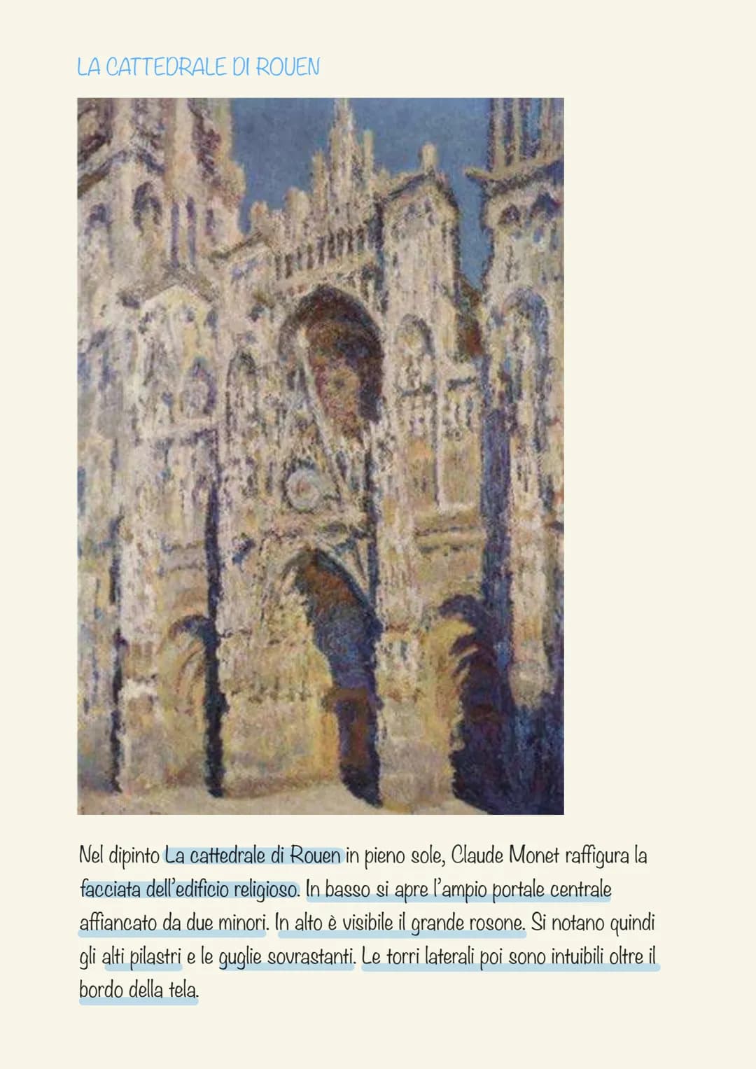 CLAUDE MONET
Claude Monet nasce a Parigi nel 1840 e a soli cinque anni si trasferisce con la
famiglia a Le Havre. A quindici anni si avvicin