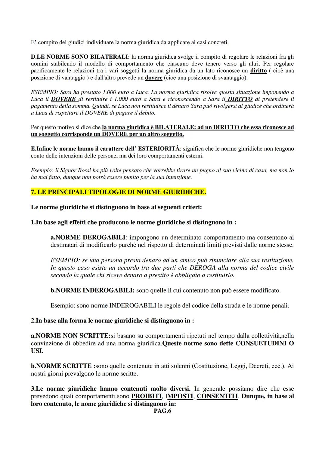 DISPENSE DI DIRITTO
1. LE NORME
SCHEDA N. 1
MODULO 1- UNITA'1 DEL LIBRO (da pag.2 a pag.15 +da p.24 ap.25)
LE NORME GIURIDICHE E I LORO CARA