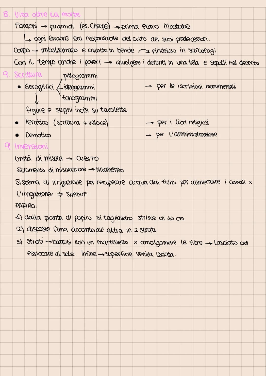 1. Sfruttare le piene: organizzazione complessa
Nilo
fiume più lungo al mondo. 2 affluenti: Nilo Bianco e Nilo azzurro.
↓ sfocia nel mar Med