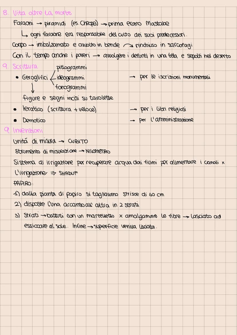 1. Sfruttare le piene: organizzazione complessa
Nilo
fiume più lungo al mondo. 2 affluenti: Nilo Bianco e Nilo azzurro.
↓ sfocia nel mar Med