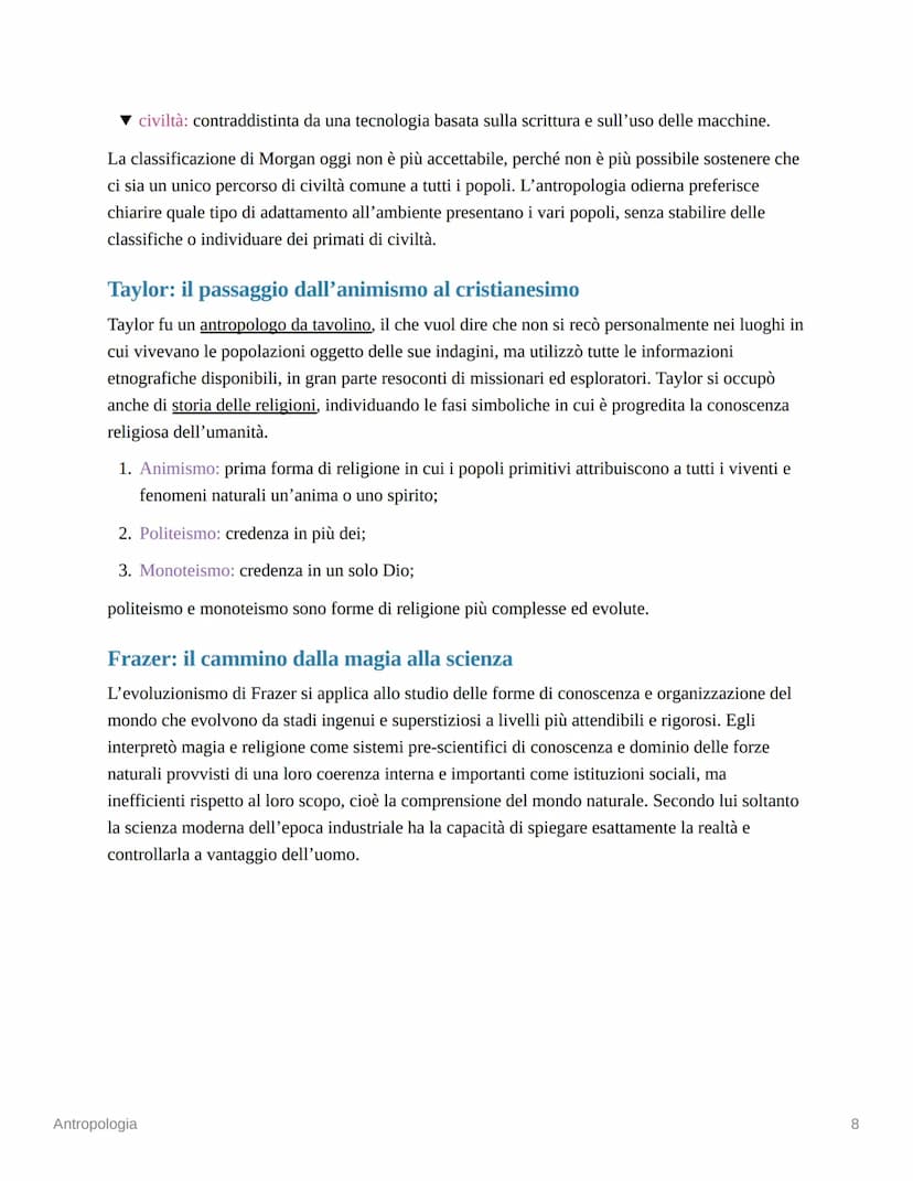 Antropologia
1. l'essere umano come animale culturale
L'antropologia si occupa dell'uomo in quanto "elaboratore di cultura". Elaborare una c