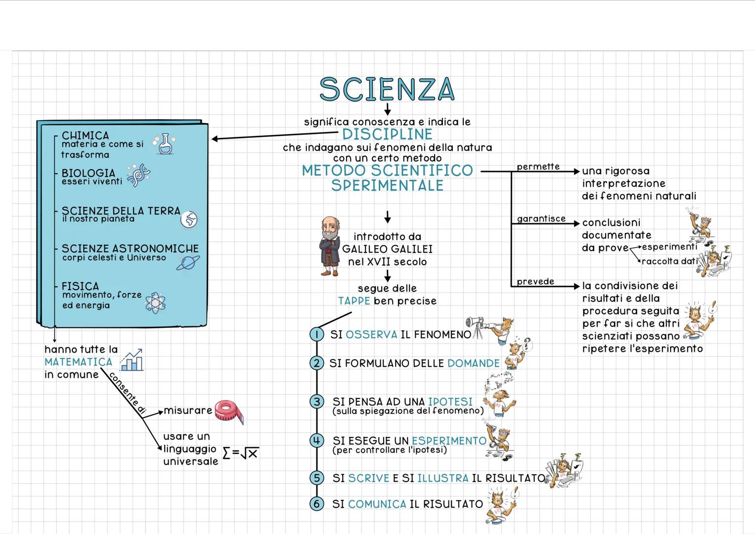 CHIMICA
materia e come si
trasforma
BIOLOGIA
esseri viventi
- SCIENZE DELLA TERRA
il nostro pianeta
- SCIENZE ASTRONOMICHE
corpi celesti e U