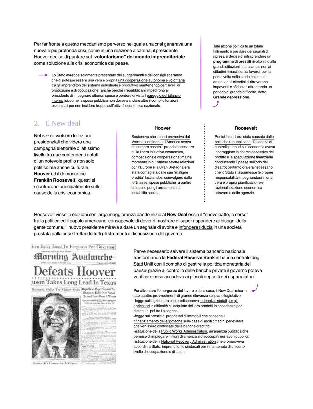 # La grande crisi

Negli anni Venti del 1900 l'economia americana era stata
caratterizzata da un vero e proprio boom con livelli di produtti