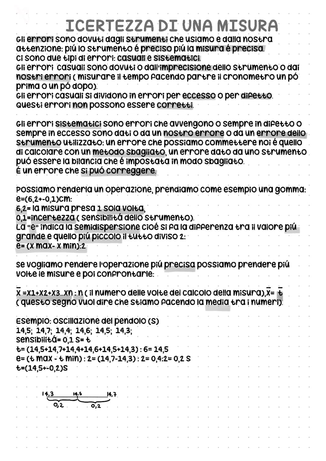 L’incertezza di una misura