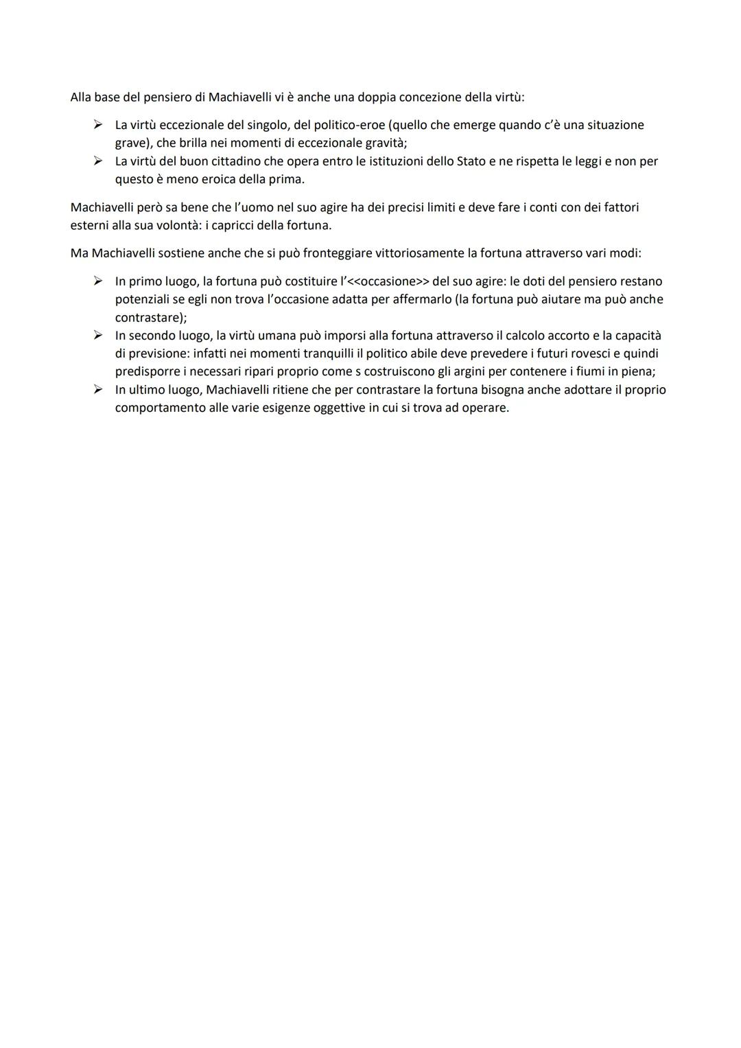 Machiavelli
Nasce il 3 maggio 1469. Appartiene alla fazione antimedicea e per questo ridotto in
povertà. Non frequentò per questo l'universi