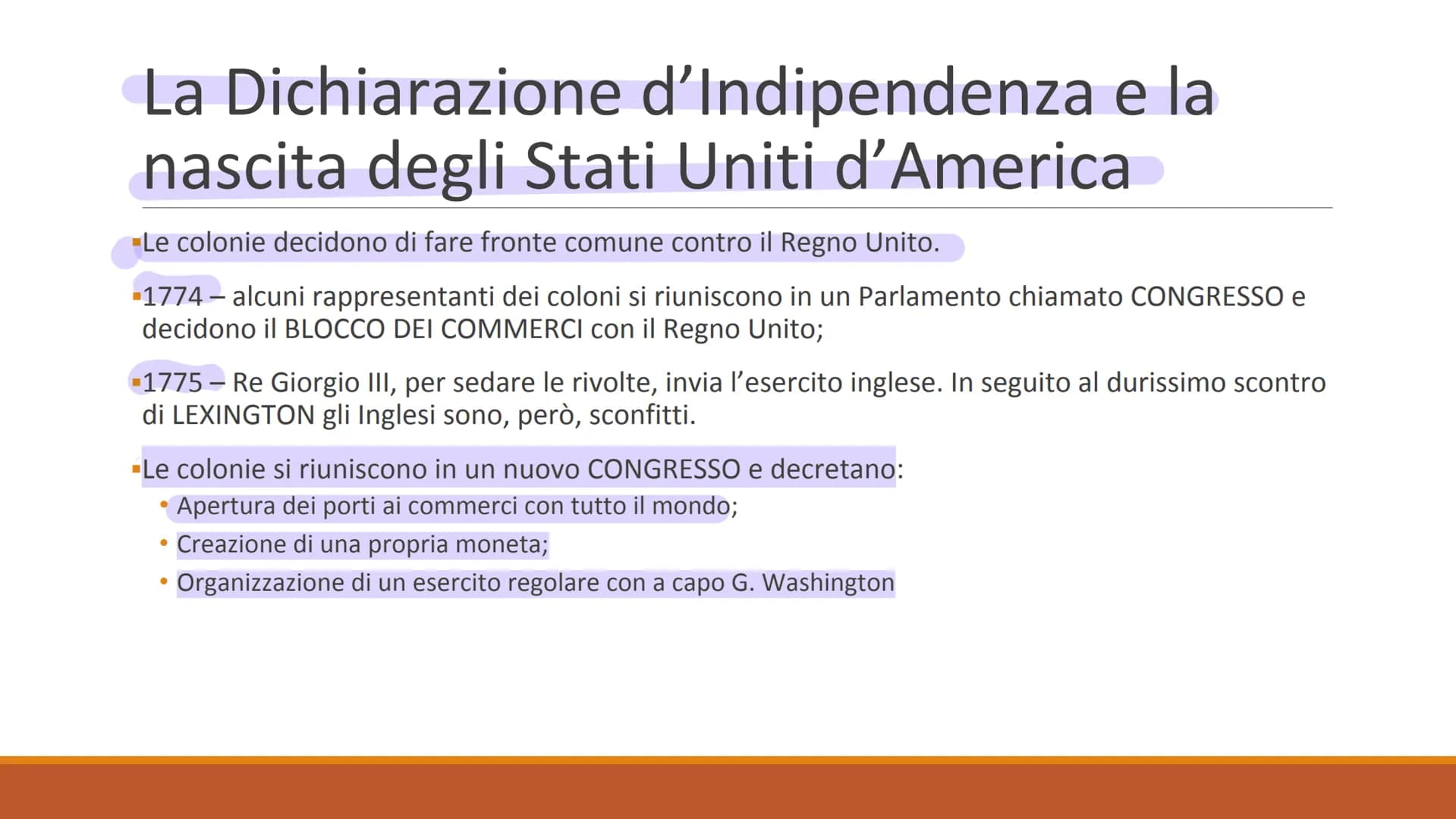 RIVOLUZIONE
AMERICANA
PP. 214 - Le colonie britanniche del Nord
America
Nelle 13 colonie inglesi del Nord America abitavano circa 2 milioni 