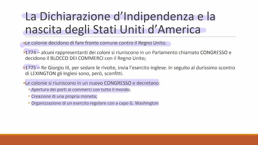 RIVOLUZIONE
AMERICANA
PP. 214 - Le colonie britanniche del Nord
America
Nelle 13 colonie inglesi del Nord America abitavano circa 2 milioni 