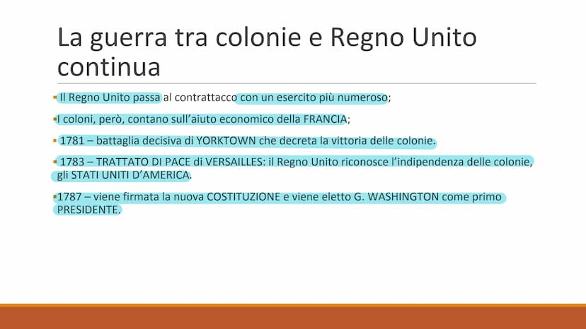 RIVOLUZIONE
AMERICANA
PP. 214 - Le colonie britanniche del Nord
America
Nelle 13 colonie inglesi del Nord America abitavano circa 2 milioni 