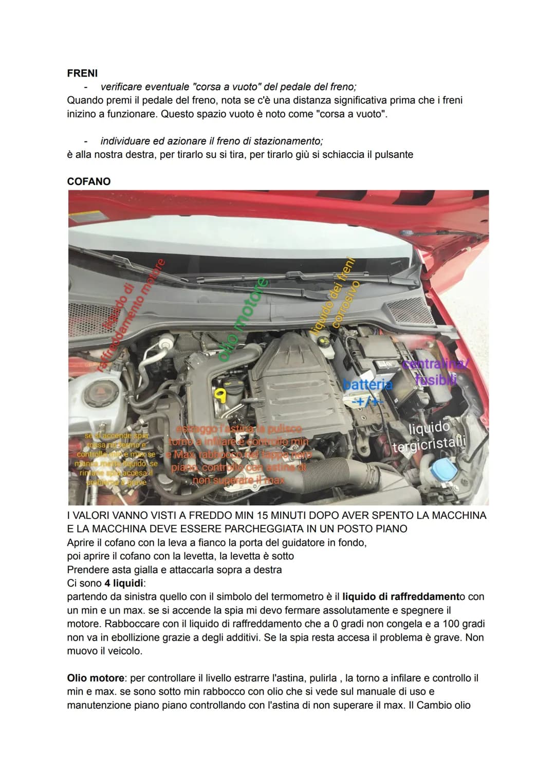 DOMANDE TEORICHE
REGOLAZIONE POSIZIONE DI GUIDA
SEDILE
4 regolazioni
- altezza: gli occhi devono trovarsi in posizione centrale sul parabrez