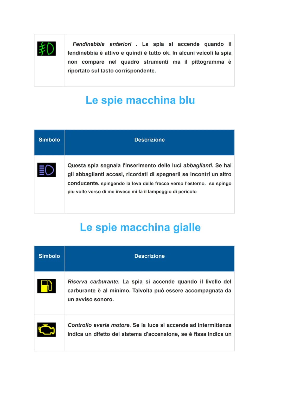 DOMANDE TEORICHE
REGOLAZIONE POSIZIONE DI GUIDA
SEDILE
4 regolazioni
- altezza: gli occhi devono trovarsi in posizione centrale sul parabrez
