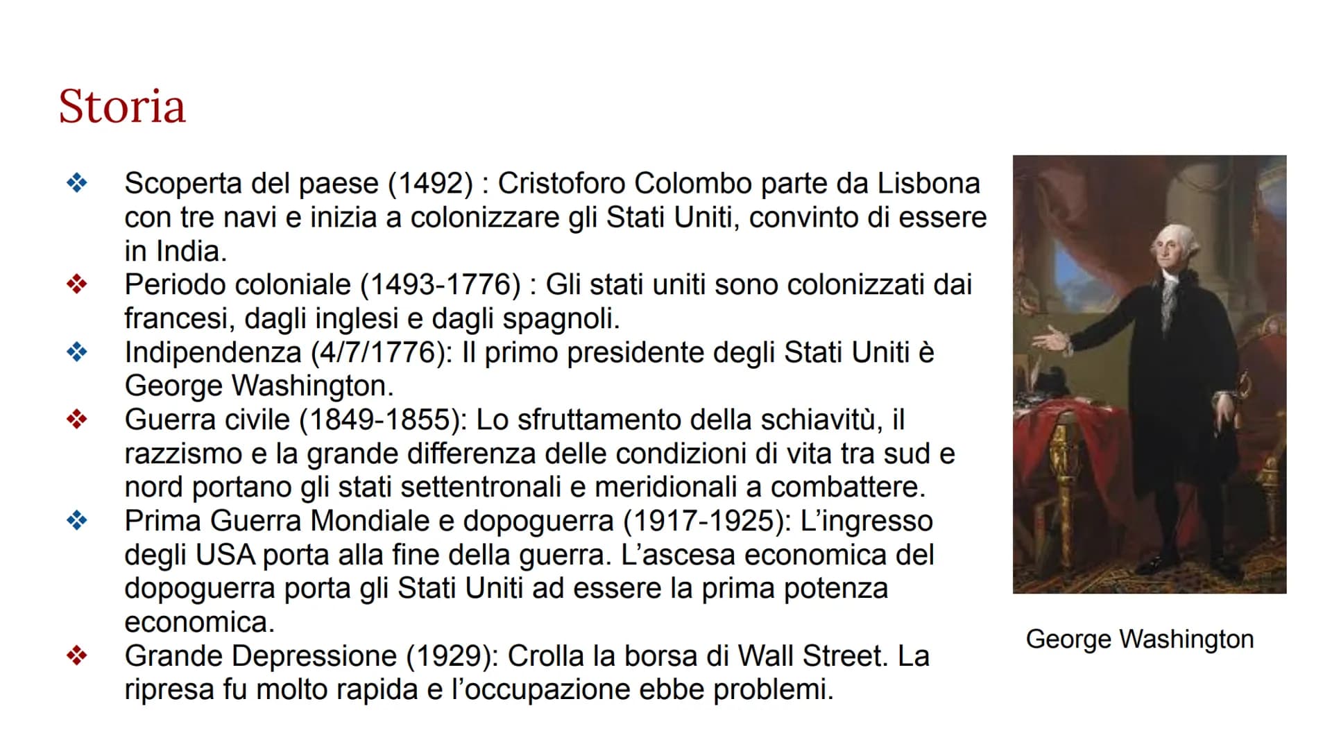 Stati Uniti d'America Carta d'identità
Nome completo: Stati Uniti d'America (United States of
America)
Capitale: Washington D.C.
Forma di go
