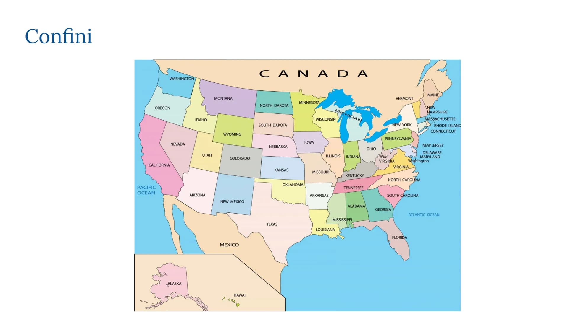 Stati Uniti d'America Carta d'identità
Nome completo: Stati Uniti d'America (United States of
America)
Capitale: Washington D.C.
Forma di go