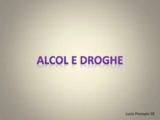 Know Alcol e droghe thumbnail