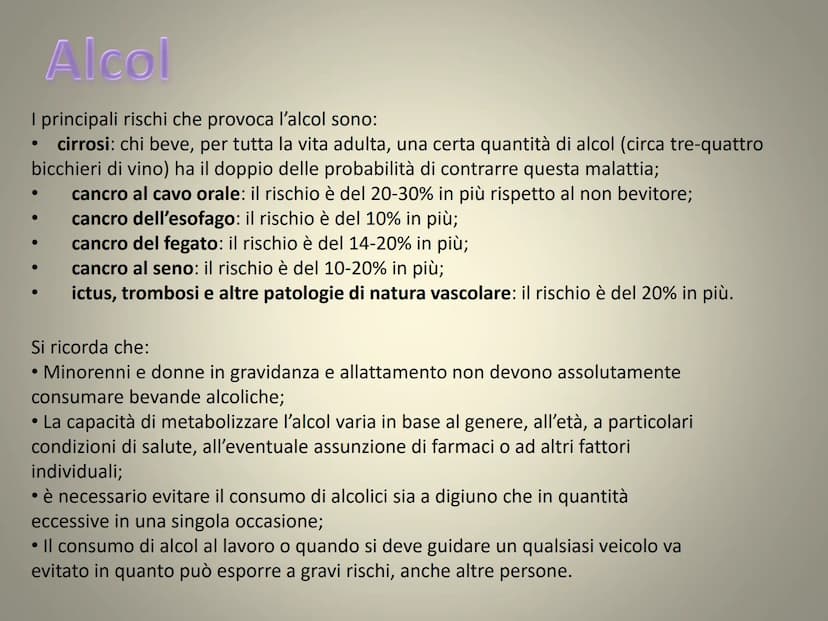 ALCOL E DROGHE
Prognt
Lucia Procopio 1B Le droghe
Secondo l'Organizzazione Mondiale della Sanità sono da
considerare sostanze stupefacenti t