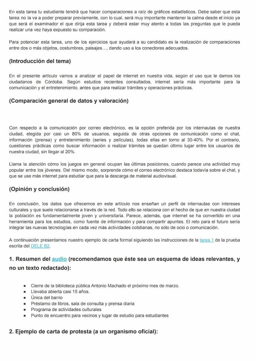 DELE B2 - Tarea 1 expresión oral - Consejos para superar la prueba
¿CÓMO AFRONTAR ESTA TAREA? Afortunadamente, tenemos 20 minutos de prepara