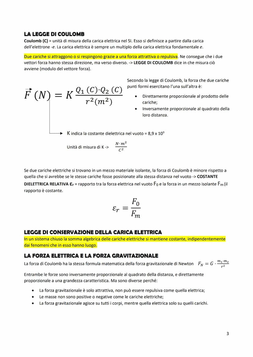 ELETTRIZZAZIONE DEI CORPI
processo con cui un corpo acquista un eccesso di cariche
positive o negative, oppure si verifica una ridistribuzio