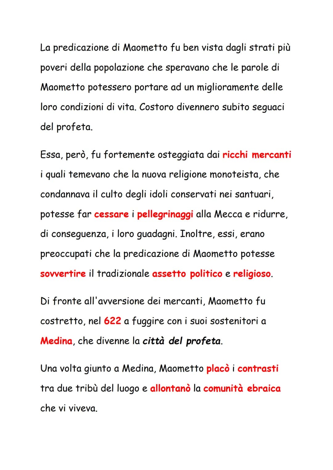 L'Islam
La civiltà araba nacque nella penisola arabica, una
penisola dalla forma di un trapezio, circondata ad ovest
dal Mar Rosso, a sud da