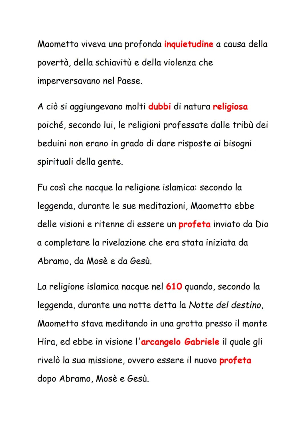 L'Islam
La civiltà araba nacque nella penisola arabica, una
penisola dalla forma di un trapezio, circondata ad ovest
dal Mar Rosso, a sud da