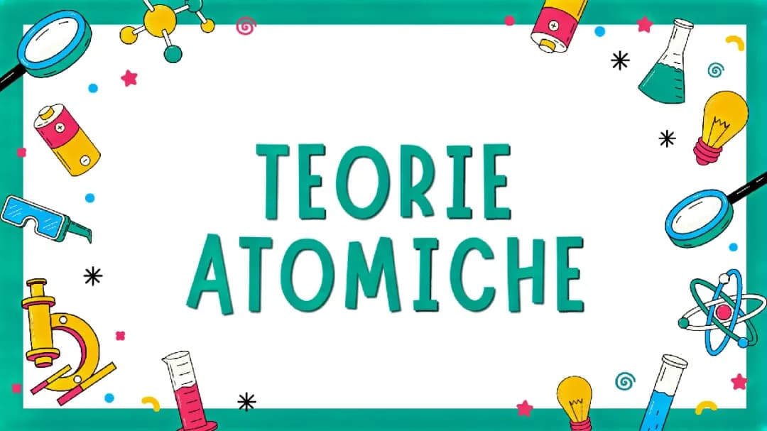 Teorie atomiche