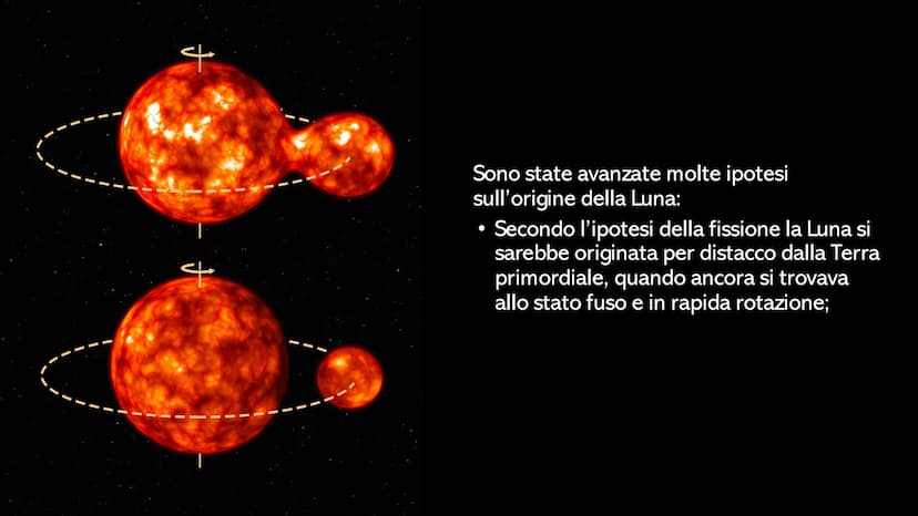 LA LUNA La Luna è l'unico satellite naturale
della Terra, è quasi sferica. Il suo
raggio è poco più di 1/4 di quello
terrestre e la sua mass