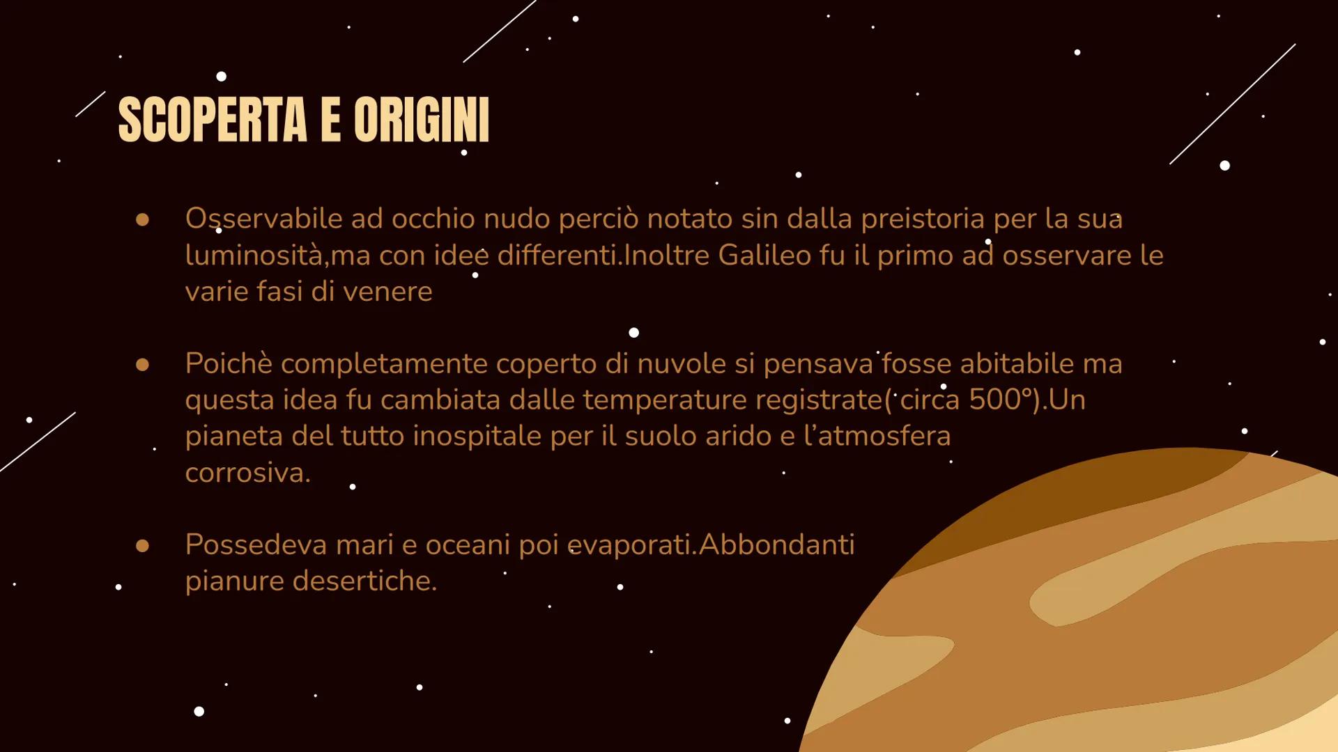 # Pianeta Venere

Anna Adani, Riccardo Bernardoni, Giorgia Giacobazzi # SCOPERTA E ORIGINI

*   Osservabile ad occhio nudo perciò notato sin