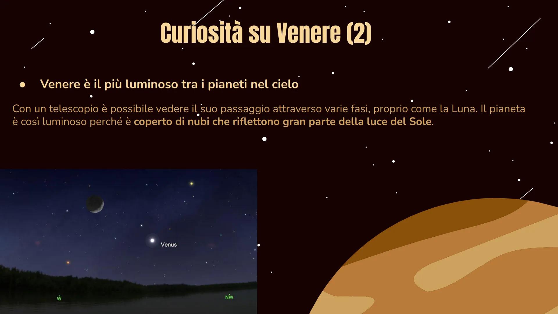 # Pianeta Venere

Anna Adani, Riccardo Bernardoni, Giorgia Giacobazzi # SCOPERTA E ORIGINI

*   Osservabile ad occhio nudo perciò notato sin